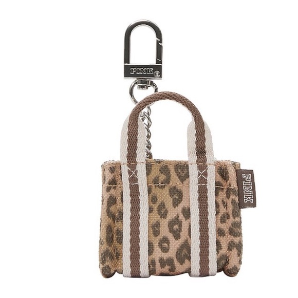 Pink vs Leopard Print bag charm - Picture 5 of 8